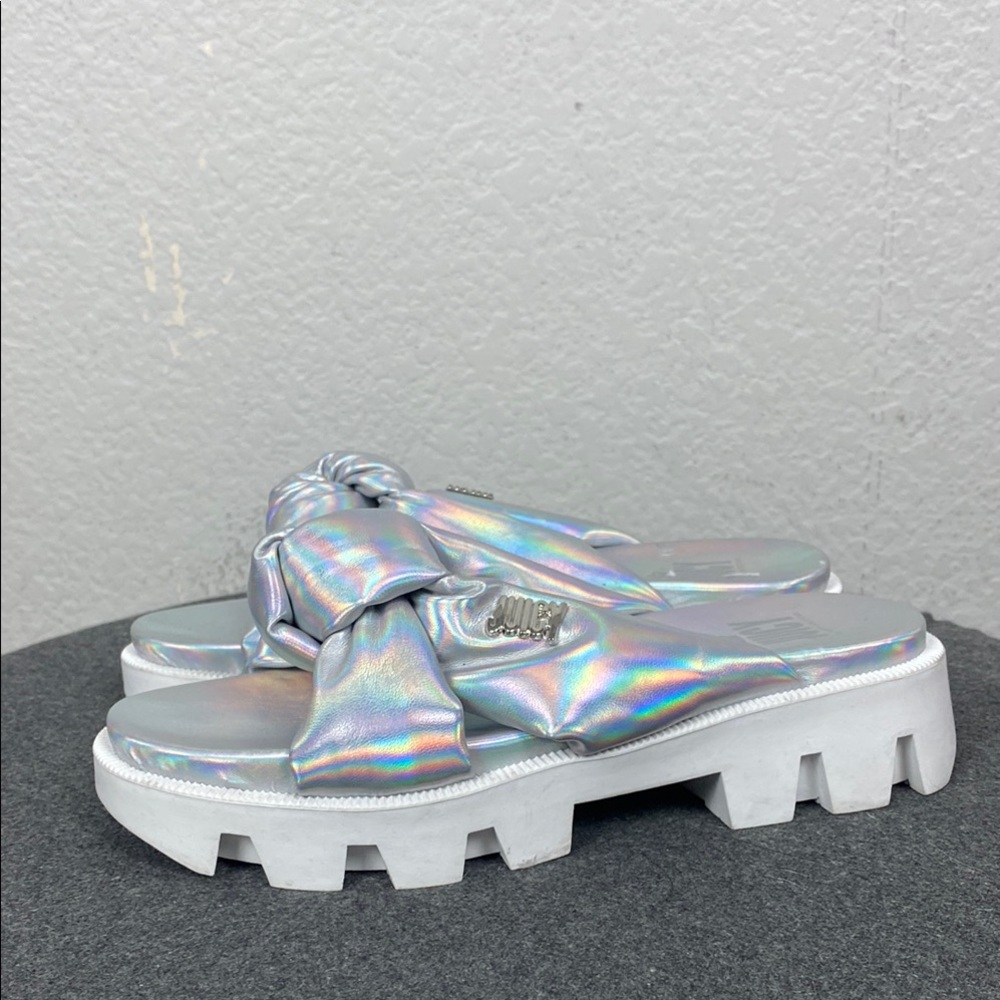 Juicy couture hologram open toe sandals - Picture 2 of 8